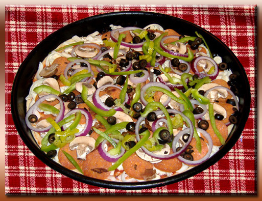 Uncooked Pizza! Pizza! Pizza!
